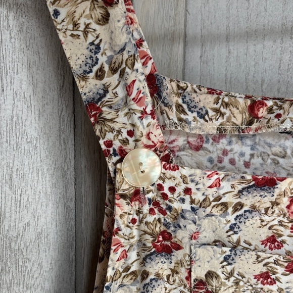 Floral Button Strap Dress - Picture 5 of 12